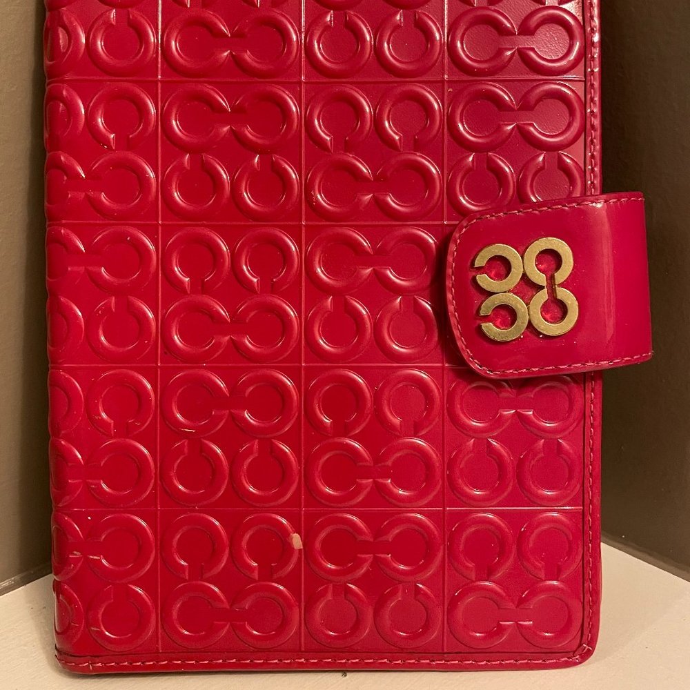 COACH Notebook - PINK Patent Embossed Cover
